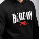 BAD BOY no fear HOODIE - black